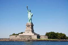 
Statue Of Liberty And Liberty Island From Cruise Ship
